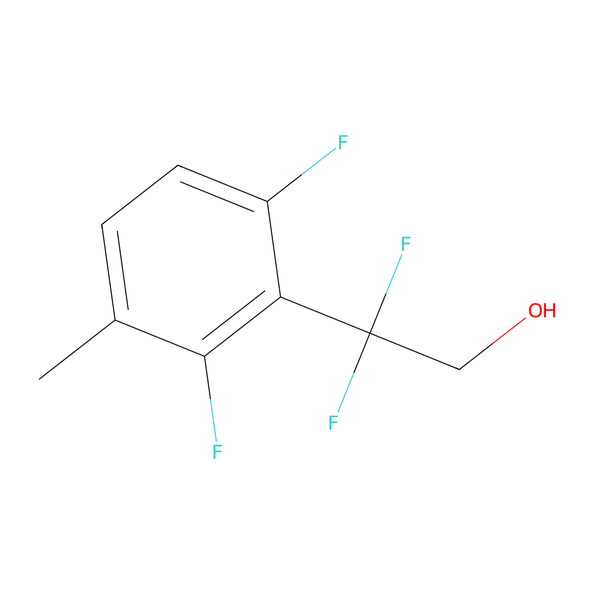 2-(2,6-Difluoro-3-methylphenyl)-2,2-difluoroethan-1-ol molecular structure, CAS 2229165-79-9