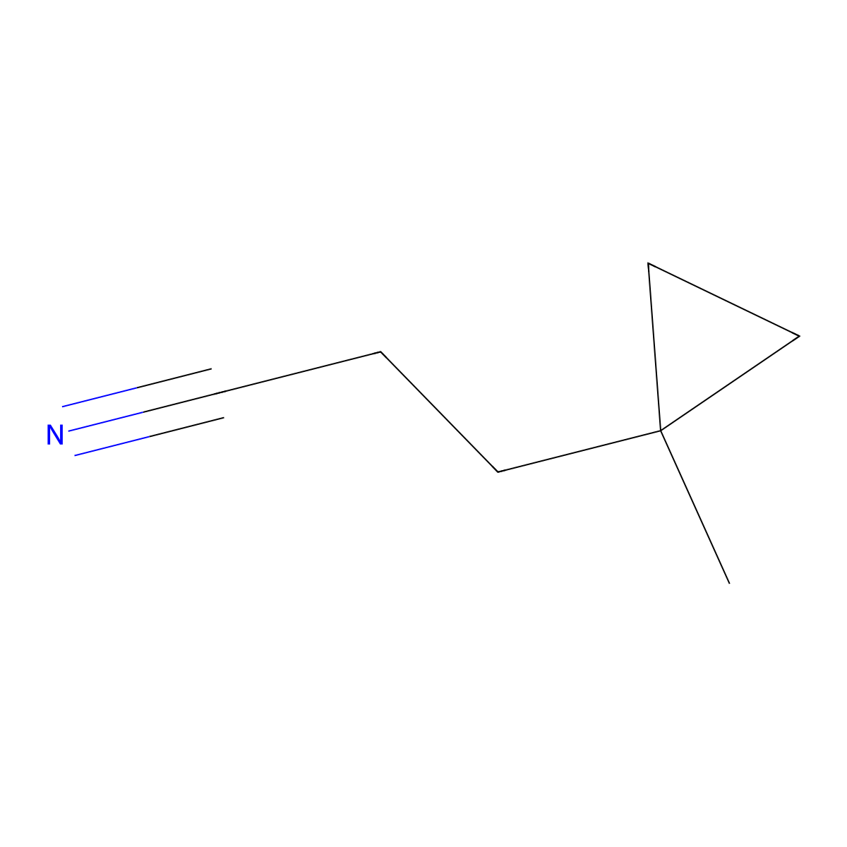 3-(1-Methylcyclopropyl)propanenitrile molecular structure, CAS 2229169-29-1