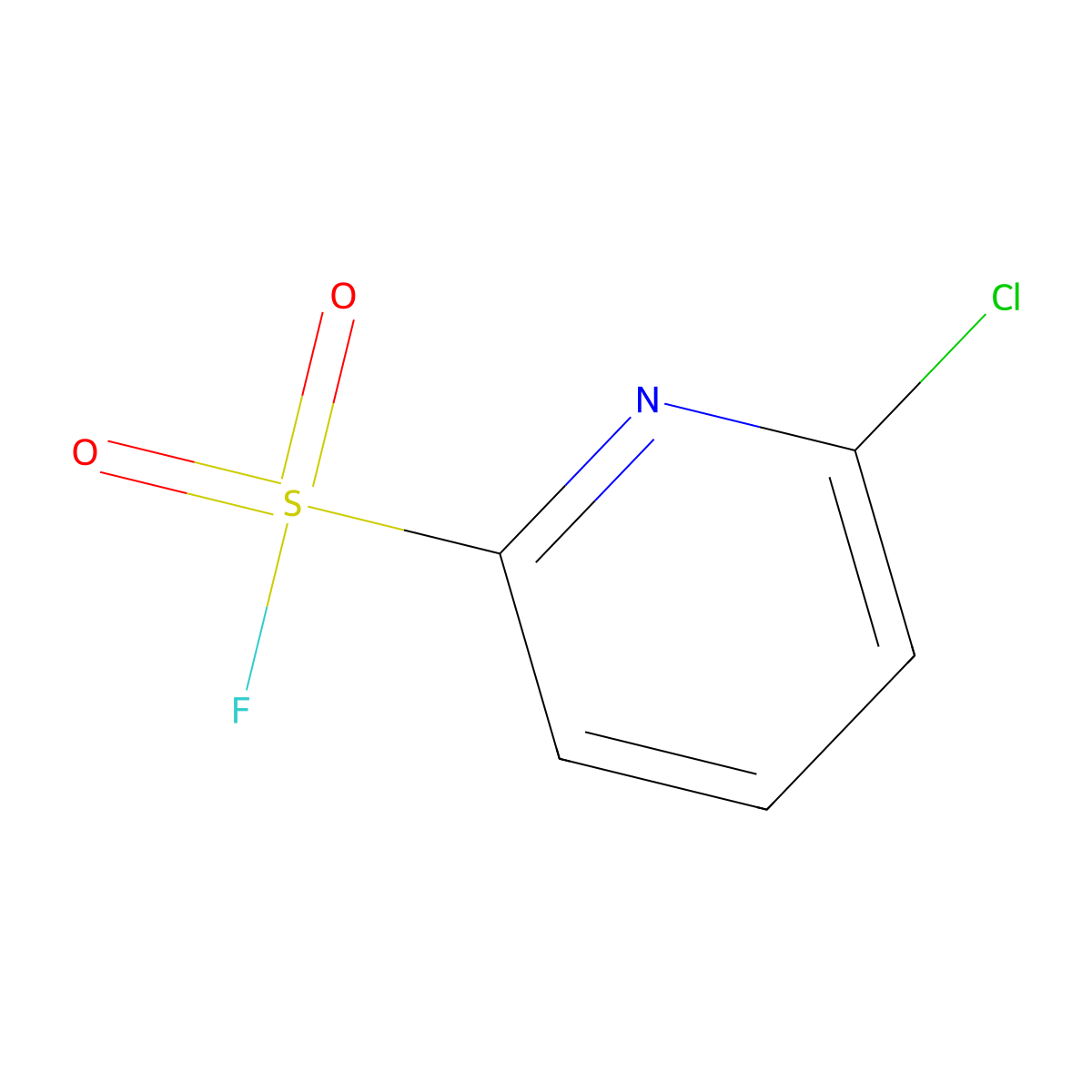 6-Chloropyridine-2-sulfonyl fluoride molecular structure, CAS 2229182-48-1