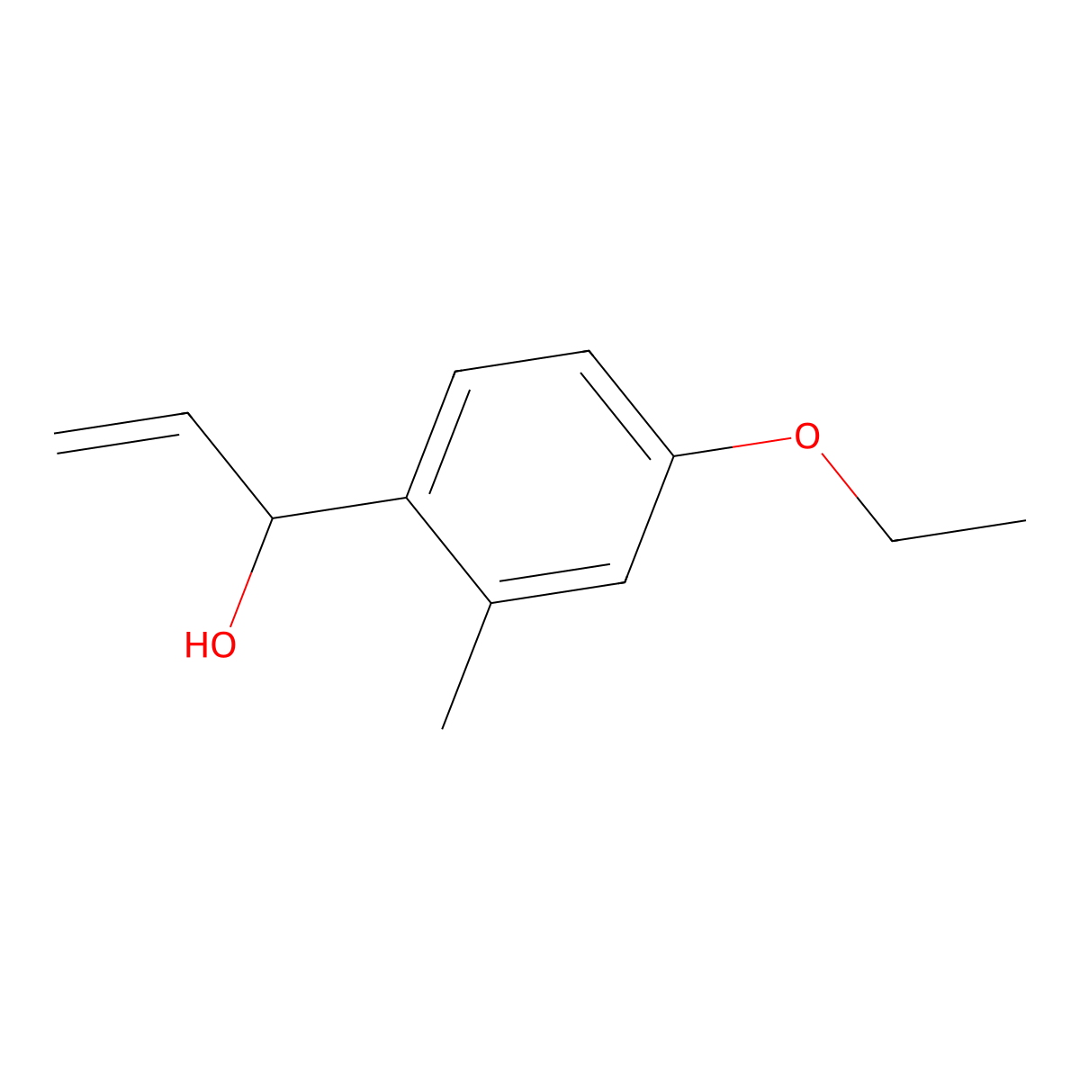 1-(4-Ethoxy-2-methylphenyl)prop-2-en-1-ol molecular structure, CAS 2229184-59-0