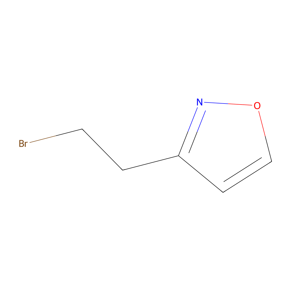 3-(2-Bromoethyl)-1,2-oxazole molecular structure, CAS 2229186-06-3