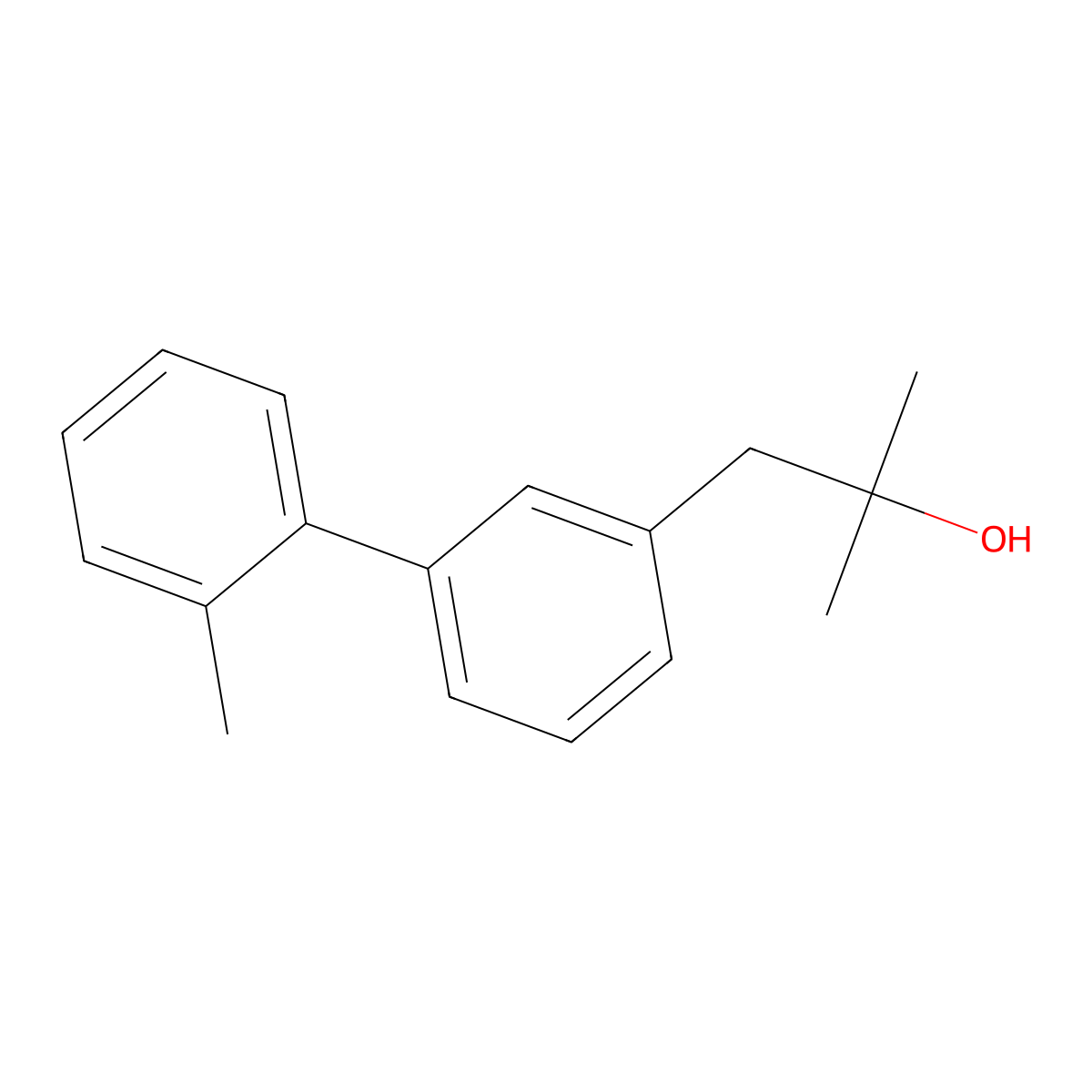 2-Methyl-1-[3-(2-methylphenyl)phenyl]propan-2-ol molecular structure, CAS 2229190-60-5