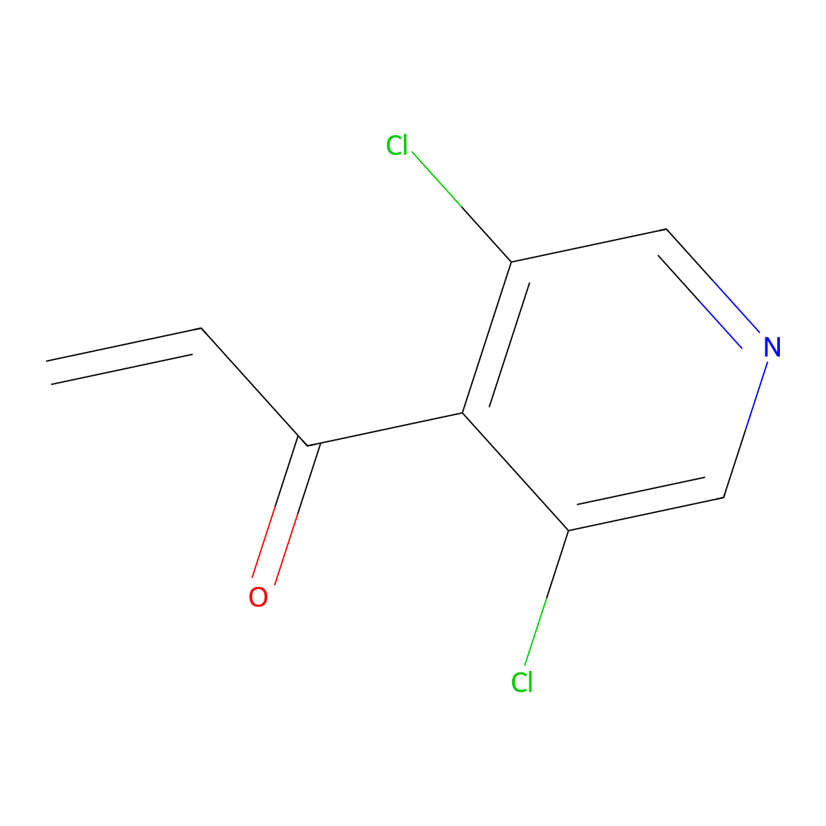 1-(3,5-Dichloropyridin-4-yl)prop-2-en-1-one molecular structure, CAS 2229193-59-1