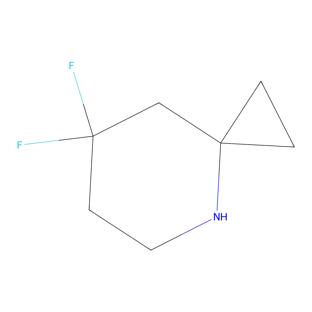 7,7-Difluoro-4-azaspiro[2.5]octane molecular structure, CAS 2229196-18-1
