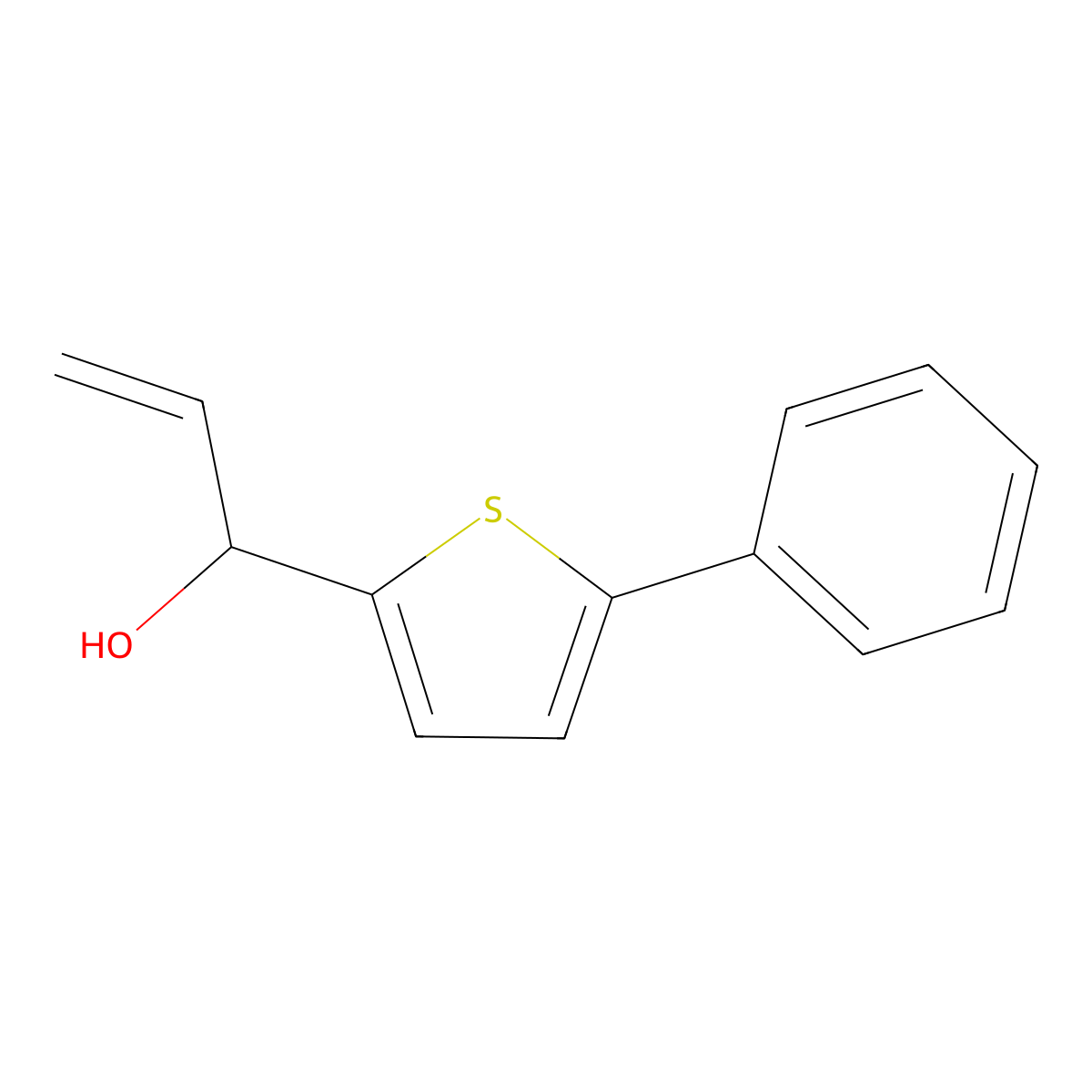 1-(5-Phenylthiophen-2-yl)prop-2-en-1-ol molecular structure, CAS 2229199-62-4