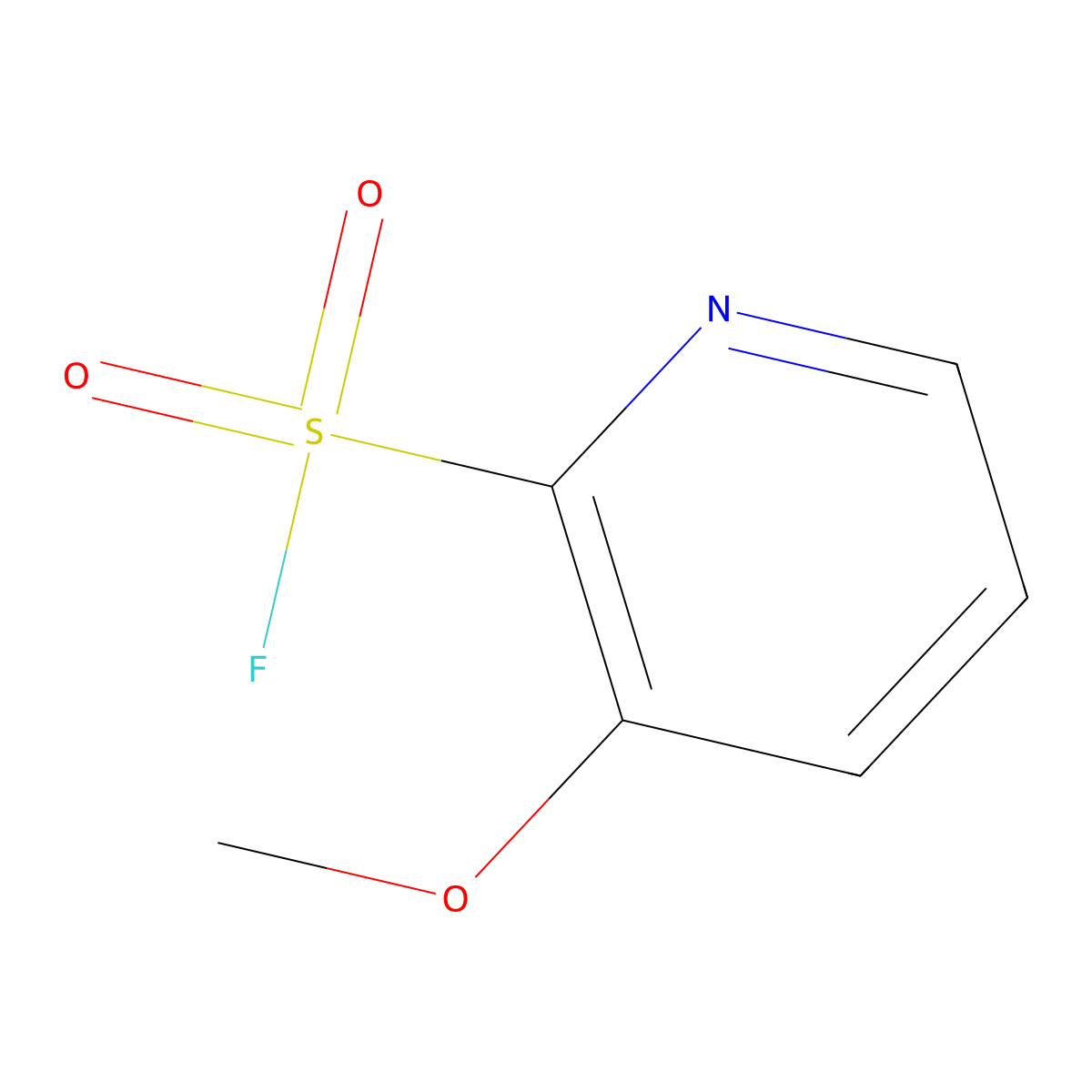 3-Methoxypyridine-2-sulfonyl fluoride molecular structure, CAS 2229205-97-2
