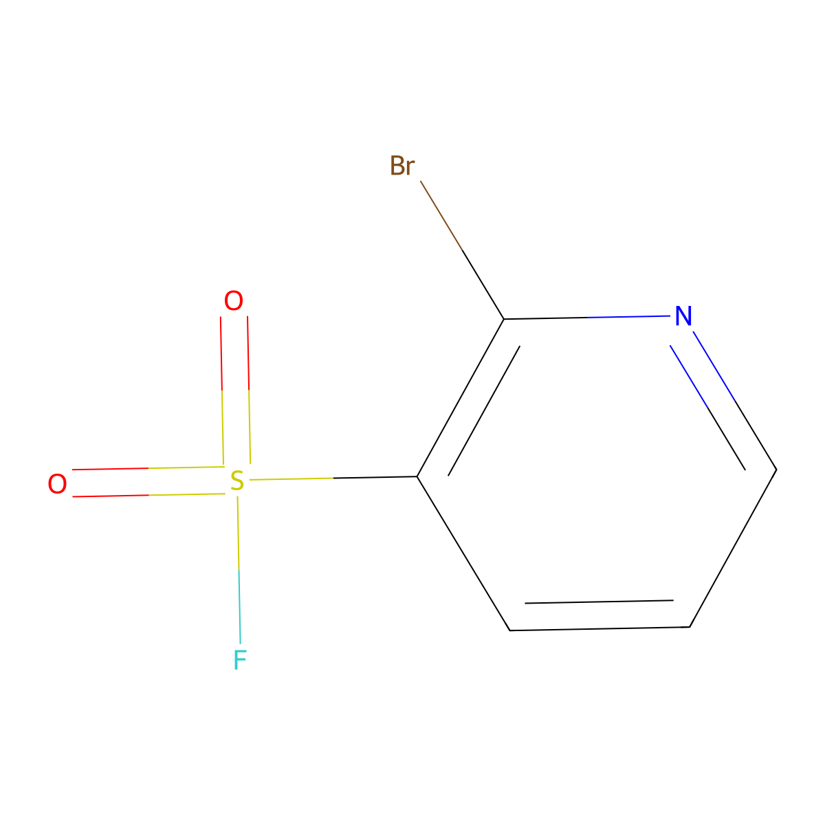 2-Bromopyridine-3-sulfonyl fluoride molecular structure, CAS 2229206-22-6