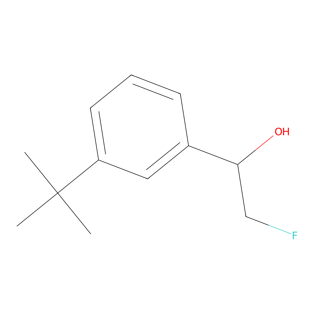 1-(3-Tert-butylphenyl)-2-fluoroethan-1-ol molecular structure, CAS 2229206-87-3