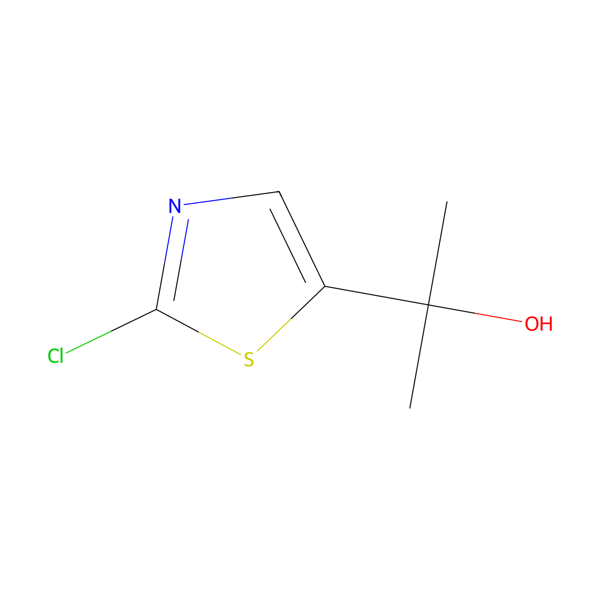 2-Chloro-alpha,alpha-dimethyl-5-thiaZolemethanol molecular structure, CAS 2229234-23-3