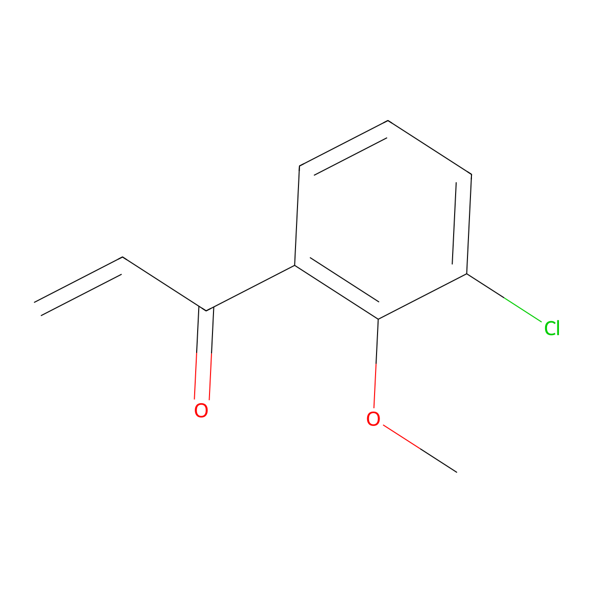 1-(3-Chloro-2-methoxyphenyl)prop-2-en-1-one molecular structure, CAS 2229239-26-1