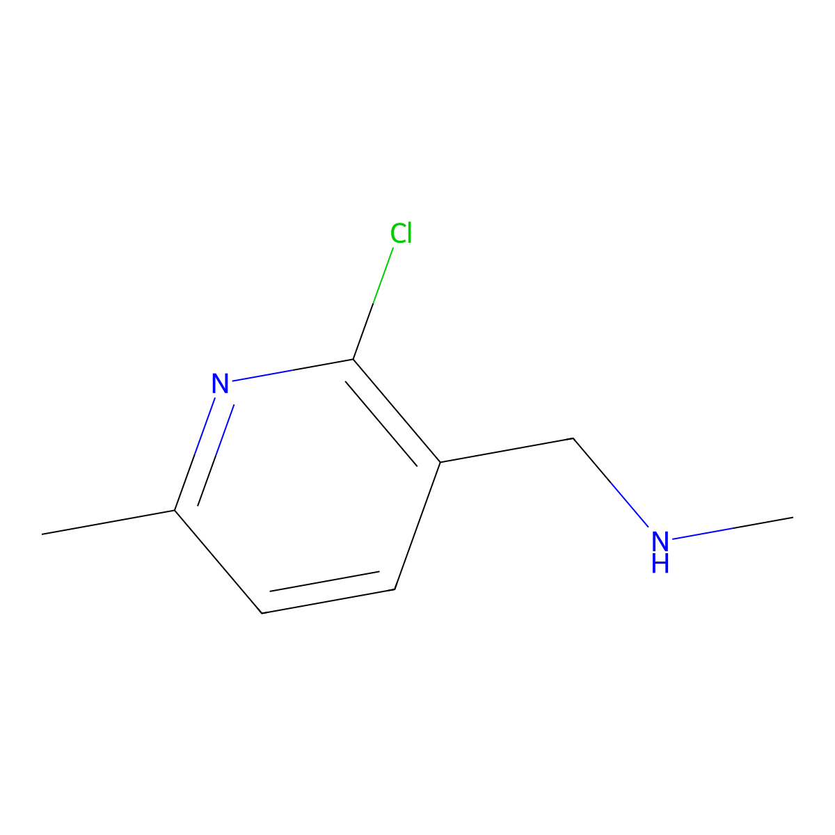 [(2-Chloro-6-methylpyridin-3-yl)methyl](methyl)amine molecular structure, CAS 2229243-08-5