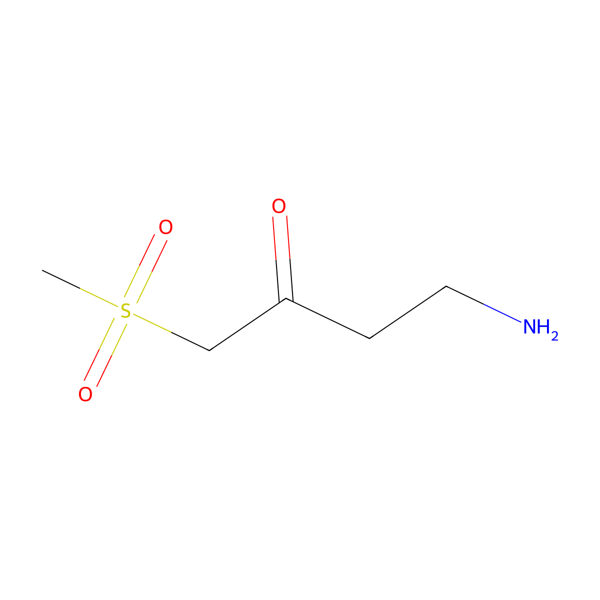 4-Amino-1-methanesulfonylbutan-2-one molecular structure, CAS 2229243-22-3