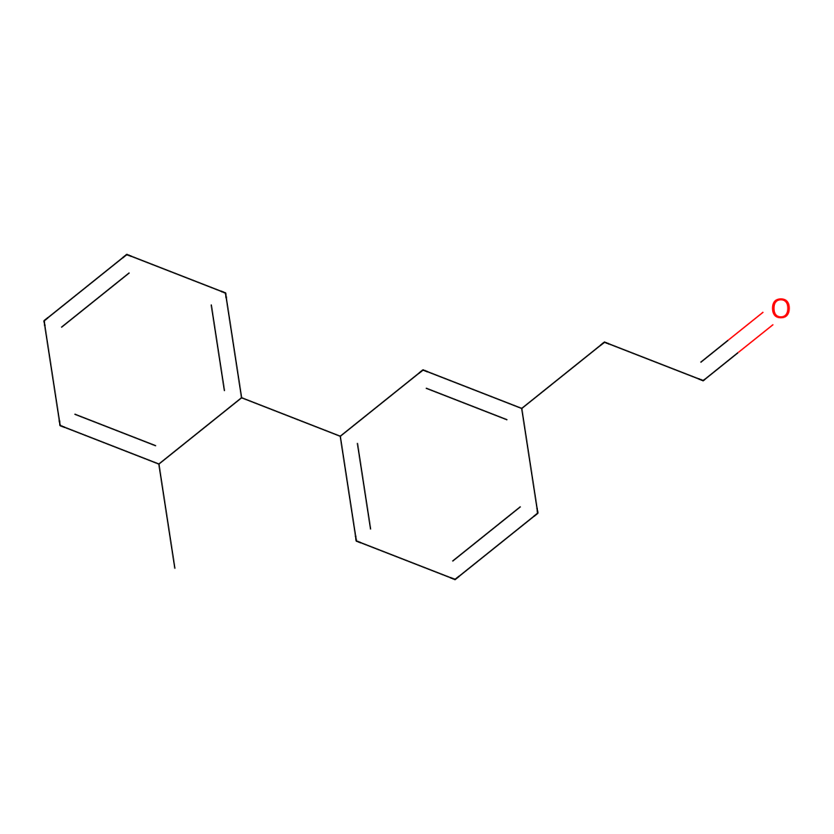 2-[3-(2-Methylphenyl)phenyl]acetaldehyde molecular structure, CAS 2229250-20-6