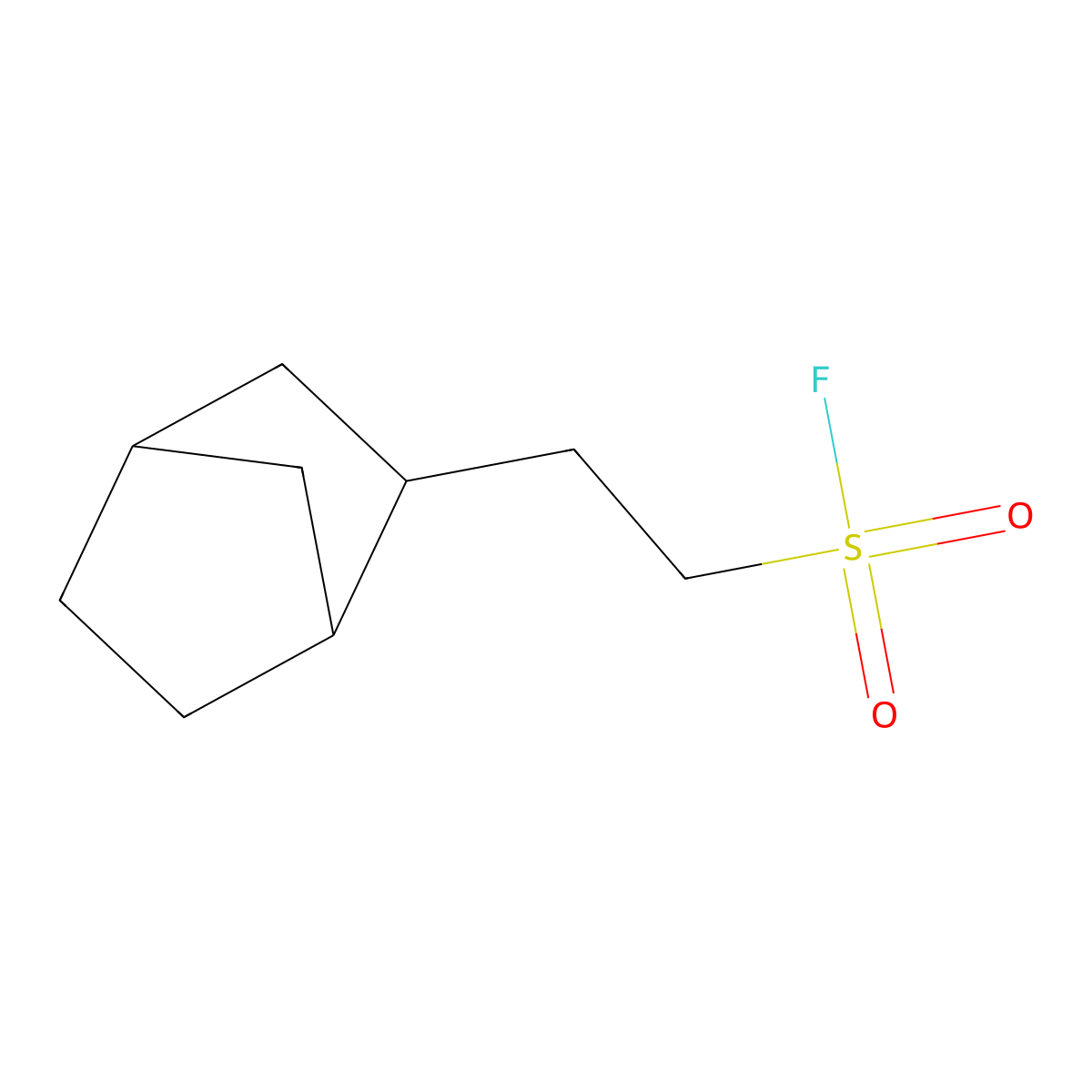 2-{Bicyclo[2.2.1]heptan-2-yl}ethane-1-sulfonyl fluoride molecular structure, CAS 2229254-18-4