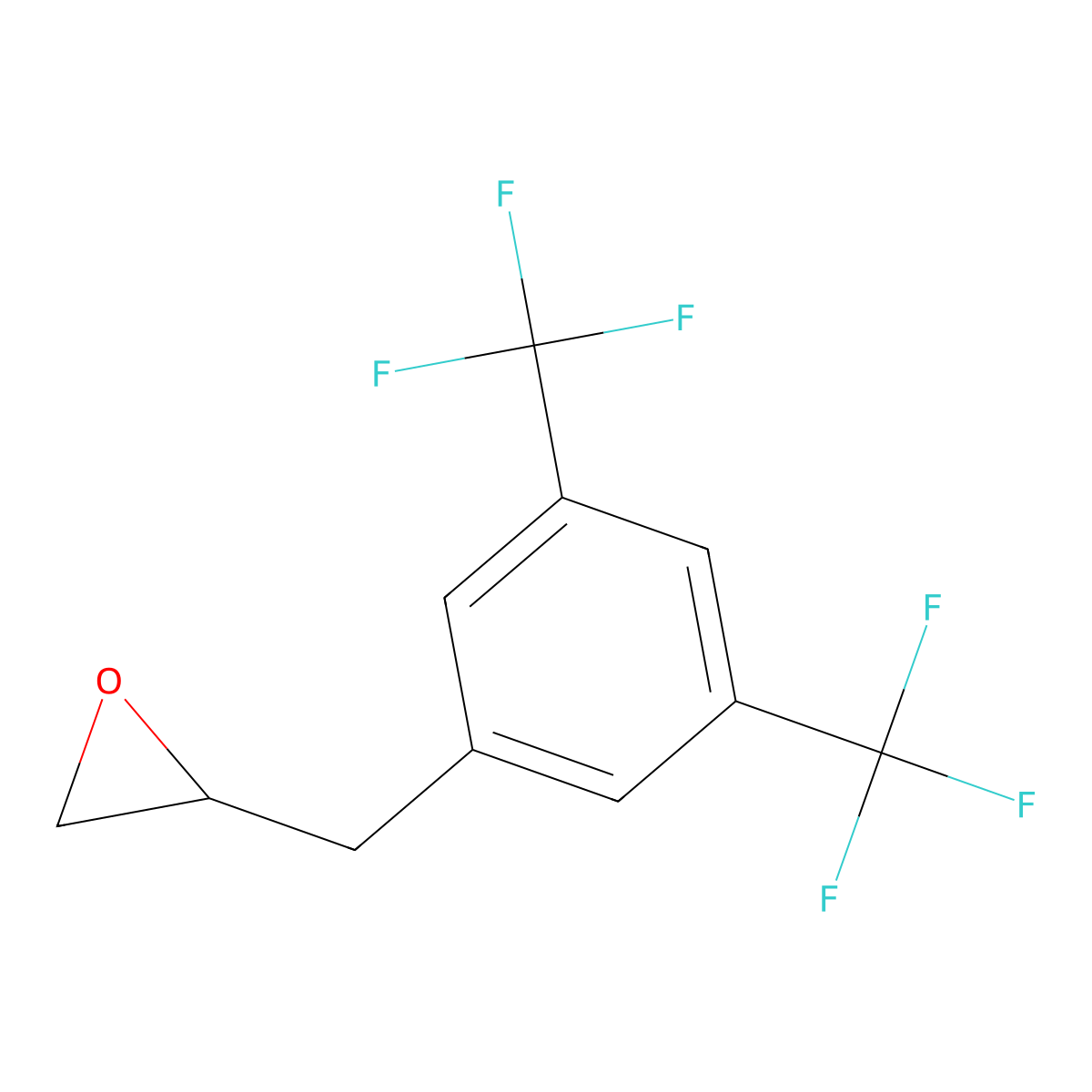 2-{[3,5-Bis(trifluoromethyl)phenyl]methyl}oxirane molecular structure, CAS 2229268-32-8