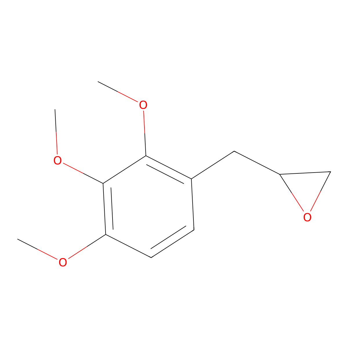 2-[(2,3,4-Trimethoxyphenyl)methyl]oxirane molecular structure, CAS 2229271-97-8
