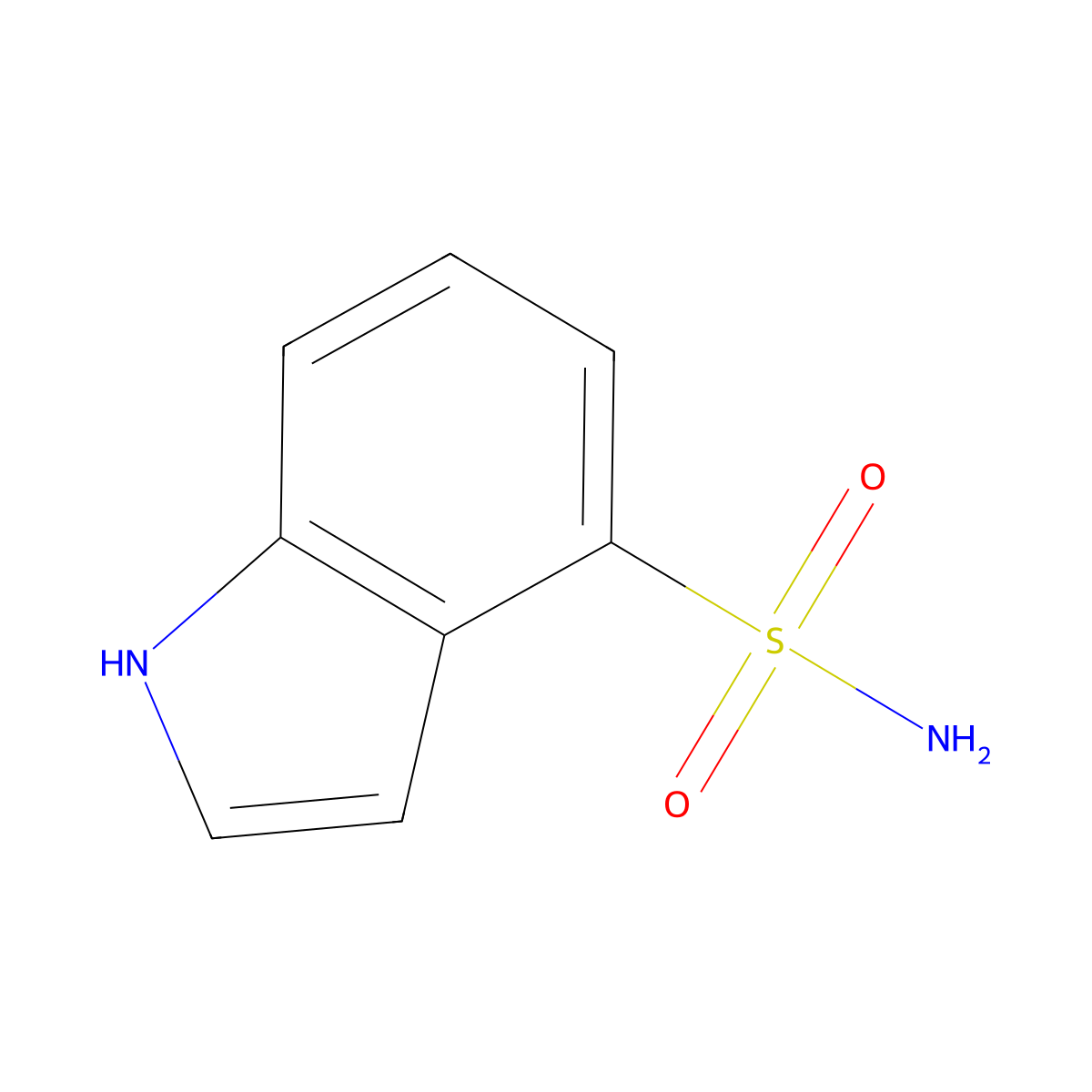1H-indole-4-sulfonamide molecular structure, CAS 2229284-49-3