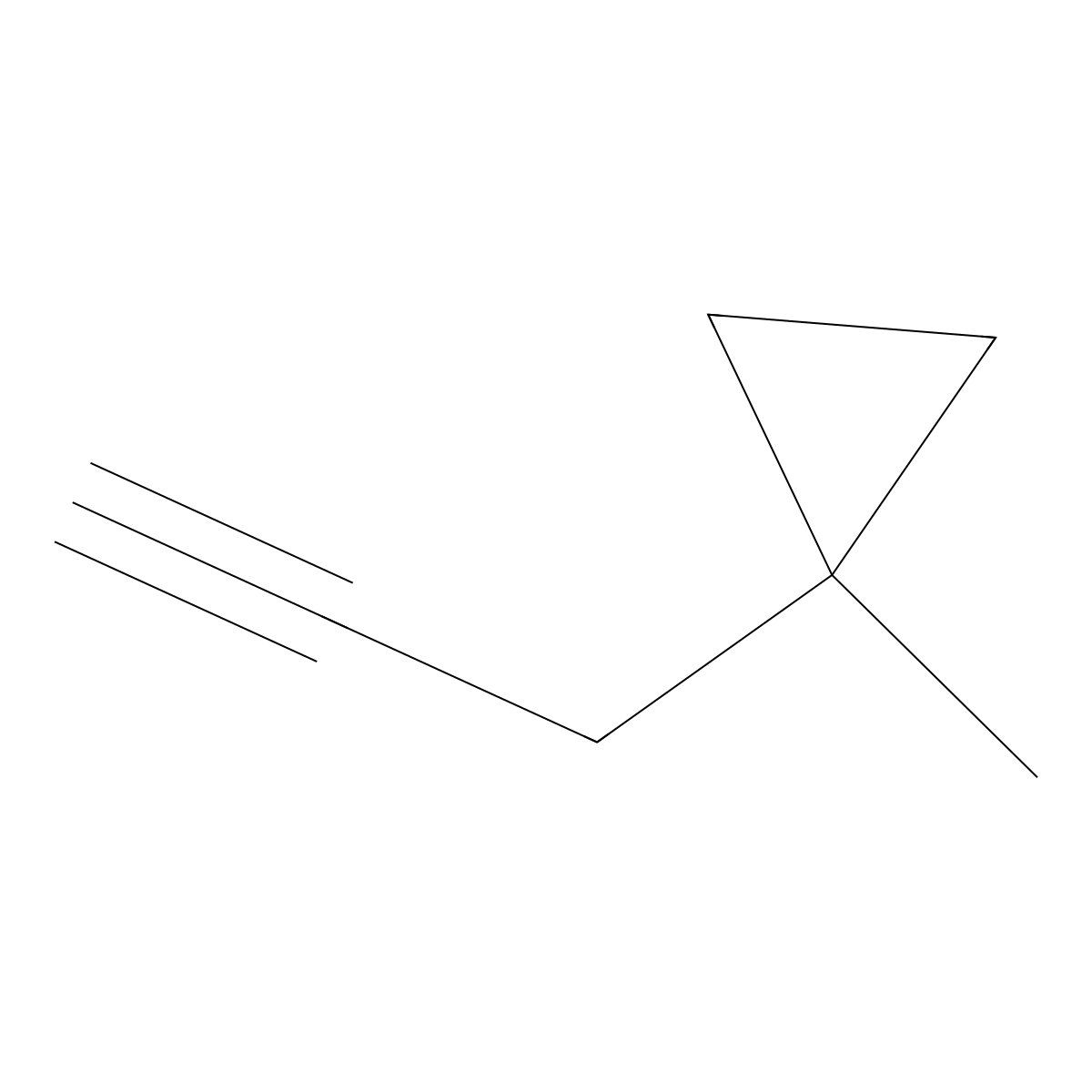 1-Methyl-1-(prop-2-yn-1-yl)cyclopropane molecular structure, CAS 2229295-40-1