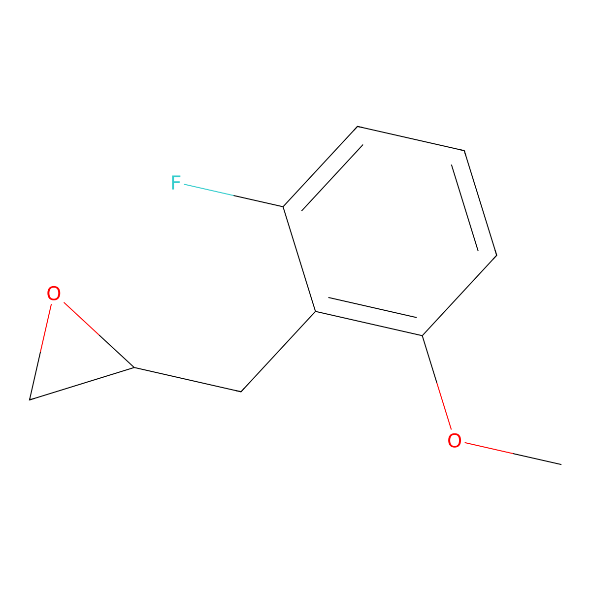 2-[(2-Fluoro-6-methoxyphenyl)methyl]oxirane molecular structure, CAS 2229298-89-7