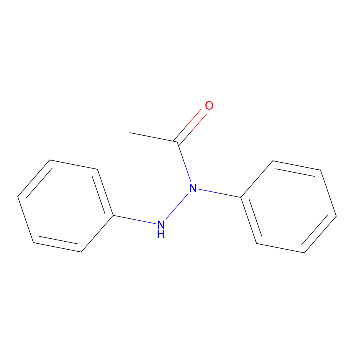 N-Acetyl-1,2-diphenylhydrazine molecular structure, CAS 22293-38-5