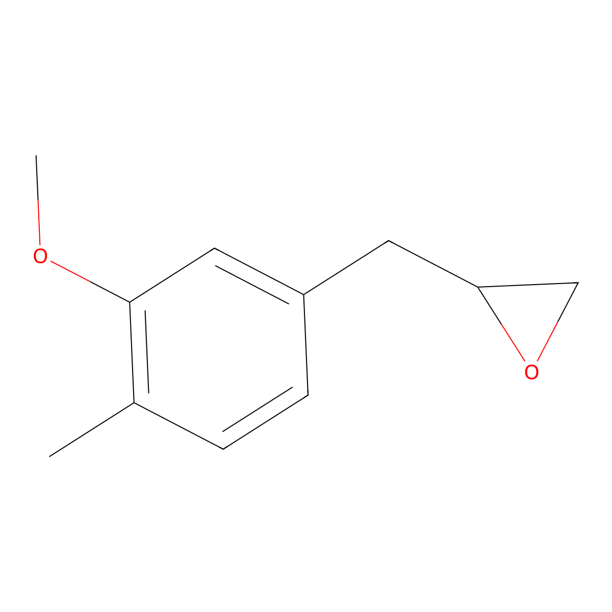 2-[(3-Methoxy-4-methylphenyl)methyl]oxirane molecular structure, CAS 2229304-69-0
