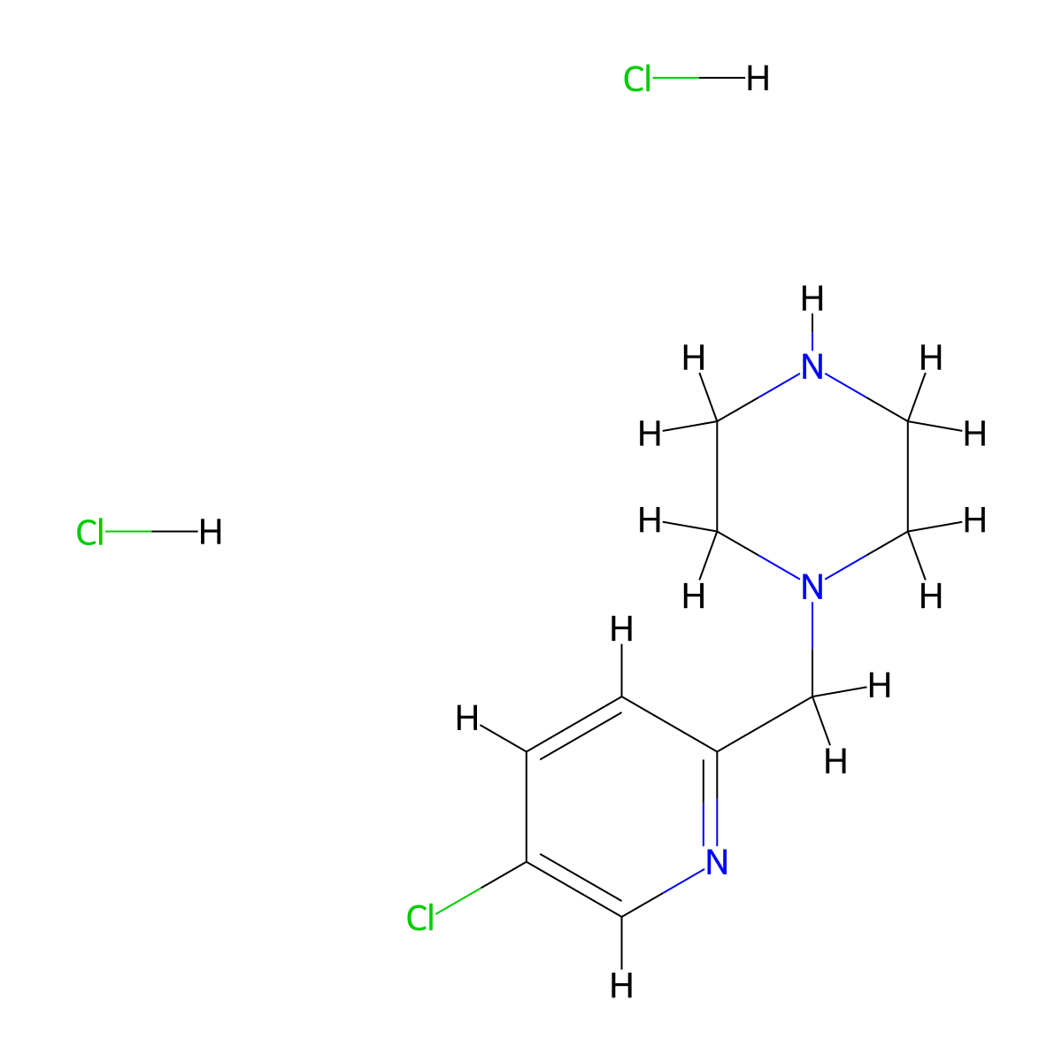 1-[(5-Chloropyridin-2-yl)methyl]piperazine dihydrochloride molecular structure, CAS 2229314-70-7