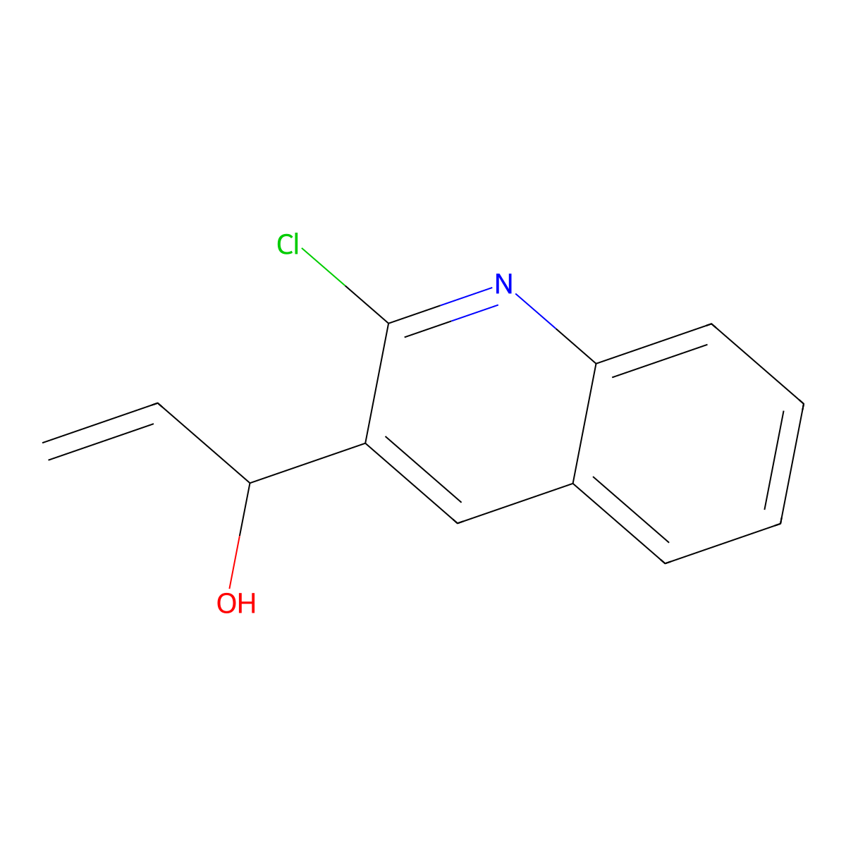 1-(2-Chloroquinolin-3-yl)prop-2-en-1-ol molecular structure, CAS 2229317-40-0