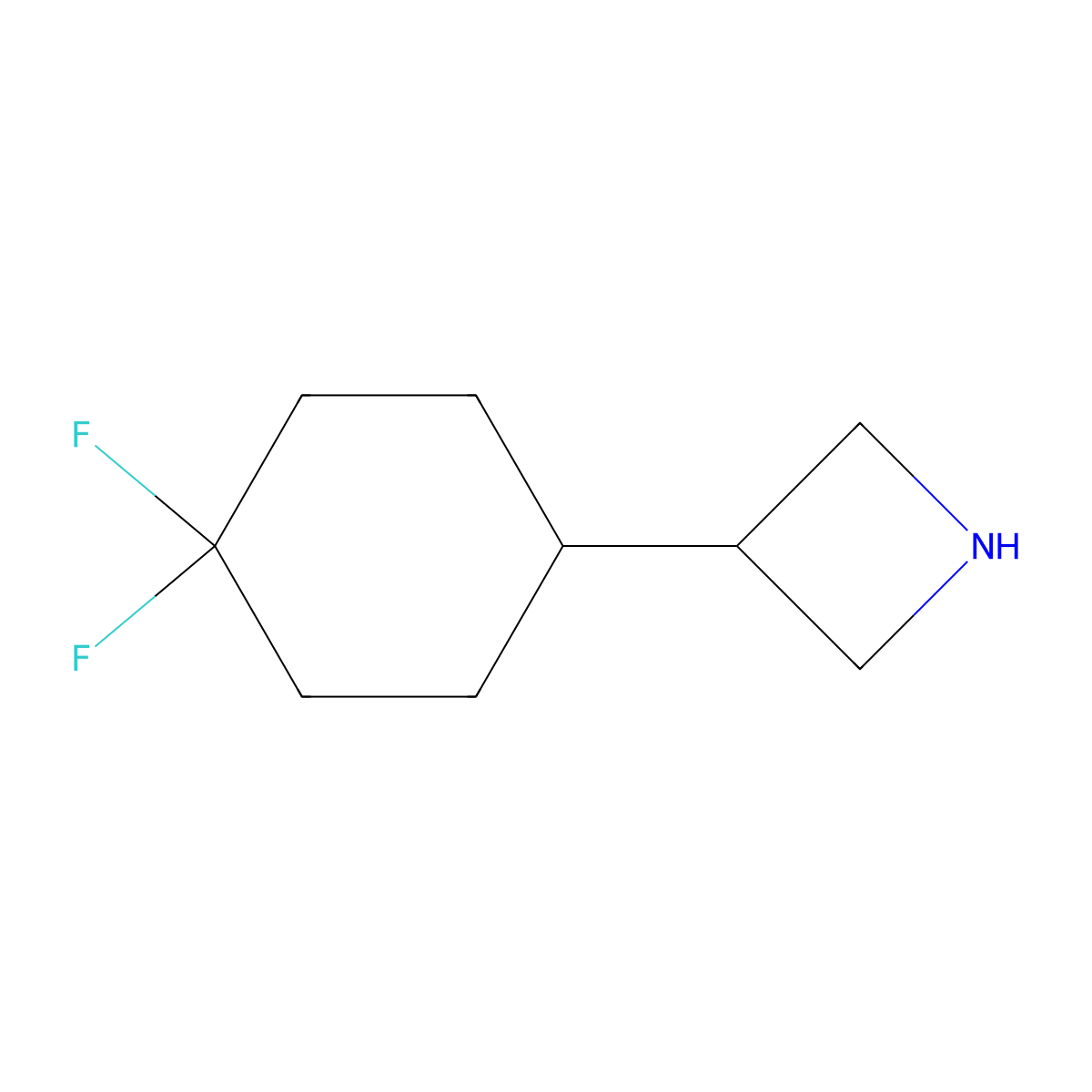 3-(4,4-Difluorocyclohexyl)azetidine molecular structure, CAS 2229318-08-3