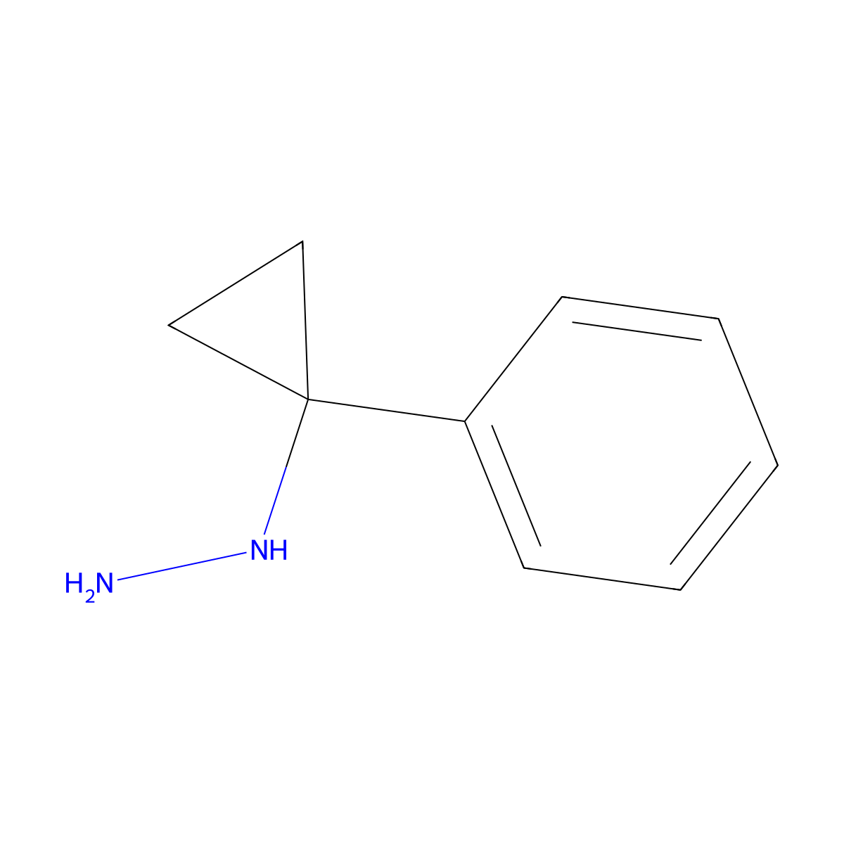 (1-Phenylcyclopropyl)hydrazine molecular structure, CAS 2229322-82-9