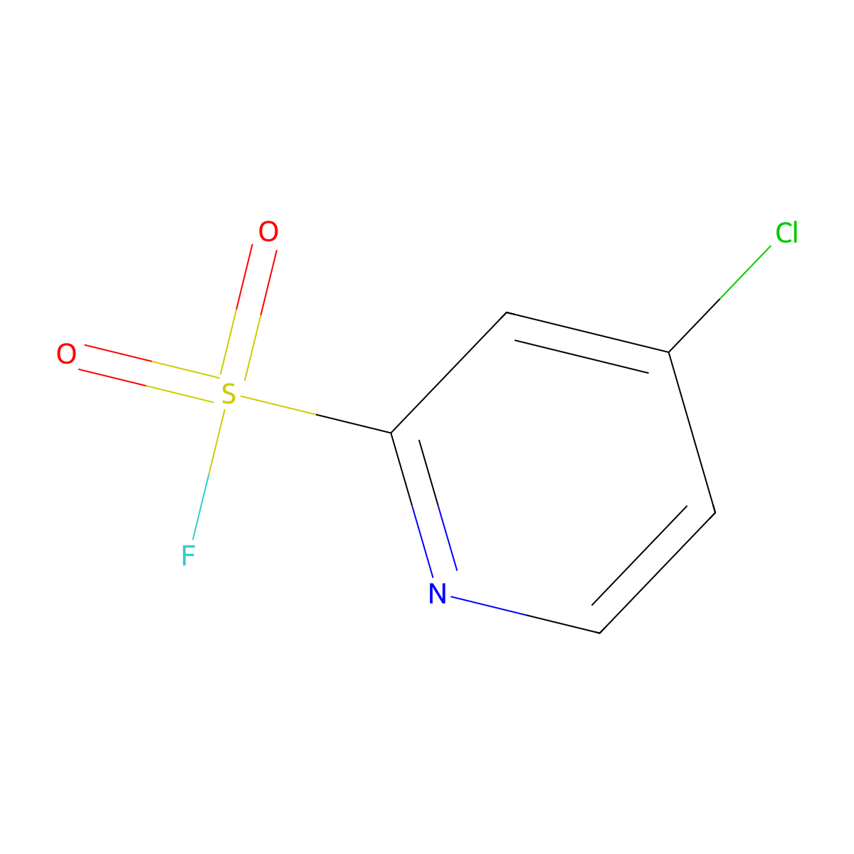 4-Chloropyridine-2-sulfonyl fluoride molecular structure, CAS 2229326-51-4