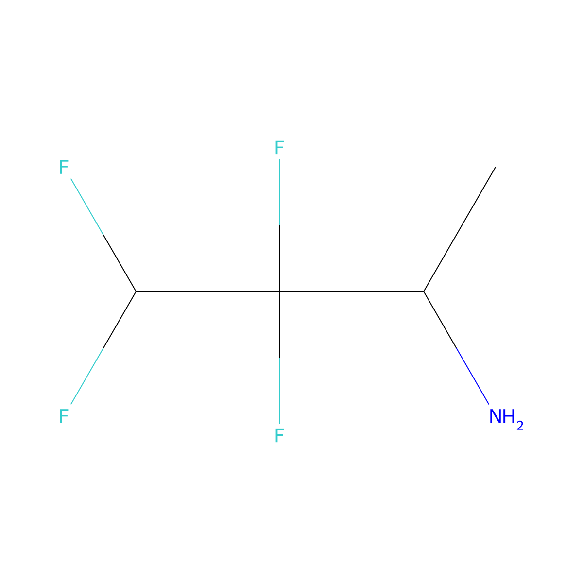 3,3,4,4-Tetrafluorobutan-2-amine molecular structure, CAS 2229336-25-6