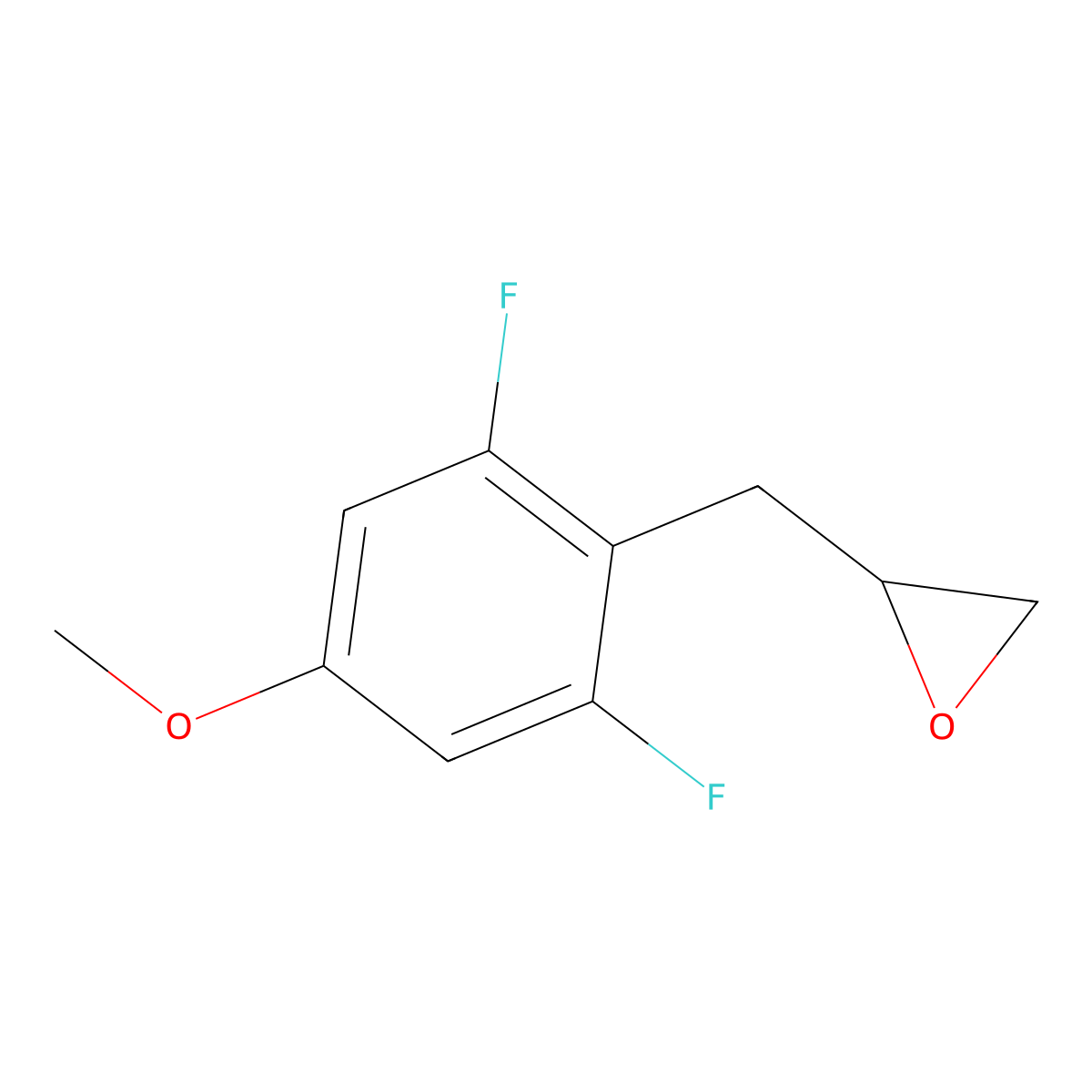2-[(2,6-Difluoro-4-methoxyphenyl)methyl]oxirane molecular structure, CAS 2229344-64-1
