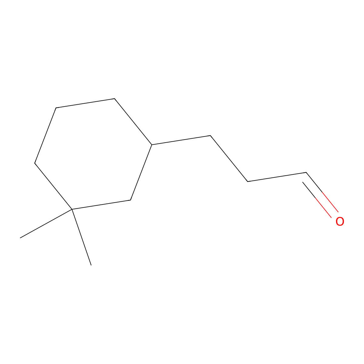 3-(3,3-Dimethylcyclohexyl)propanal molecular structure, CAS 2229358-71-6