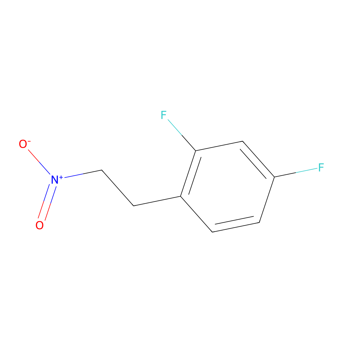 2,4-Difluoro-1-(2-nitroethyl)benzene molecular structure, CAS 2229359-43-5