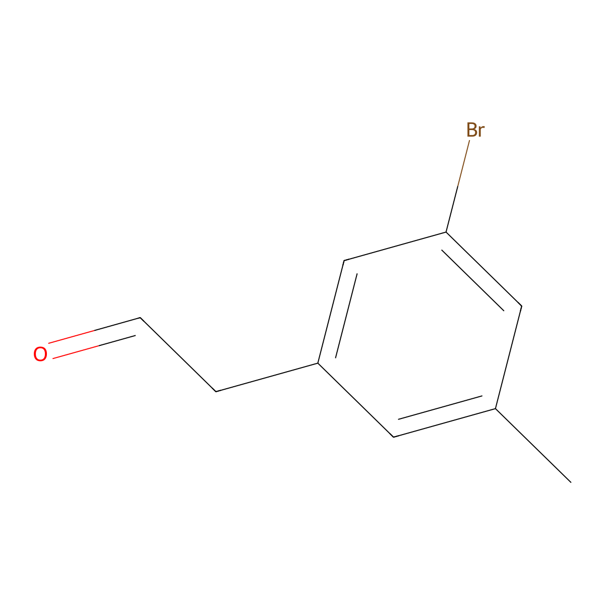 2-(3-Bromo-5-methylphenyl)acetaldehyde molecular structure, CAS 2229363-75-9