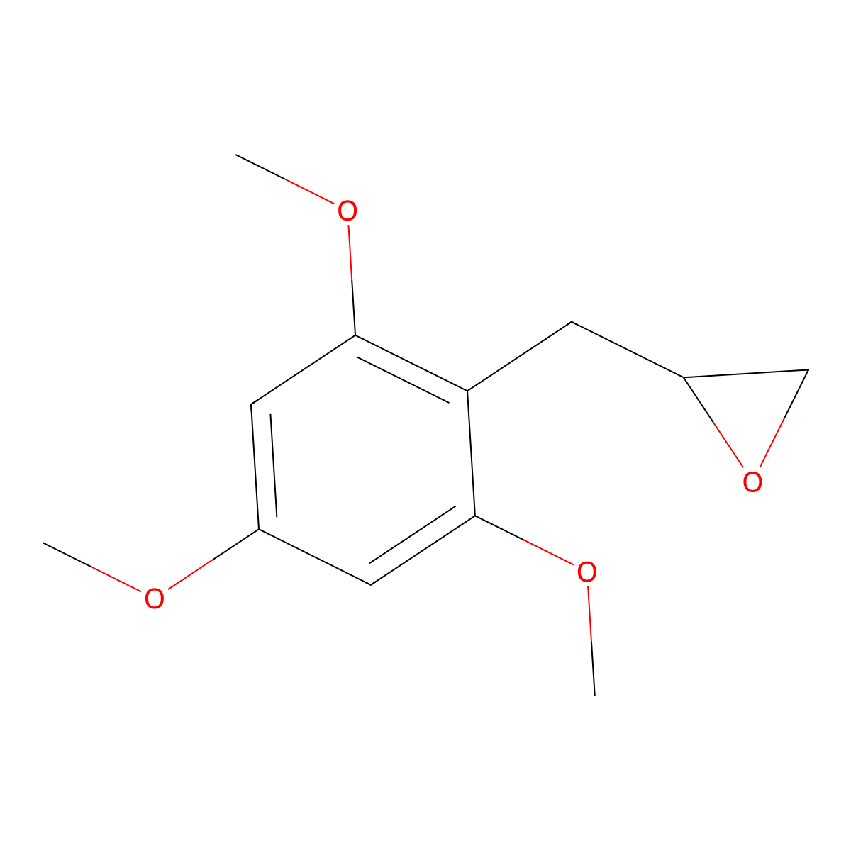 2-[(2,4,6-Trimethoxyphenyl)methyl]oxirane molecular structure, CAS 2229372-28-3