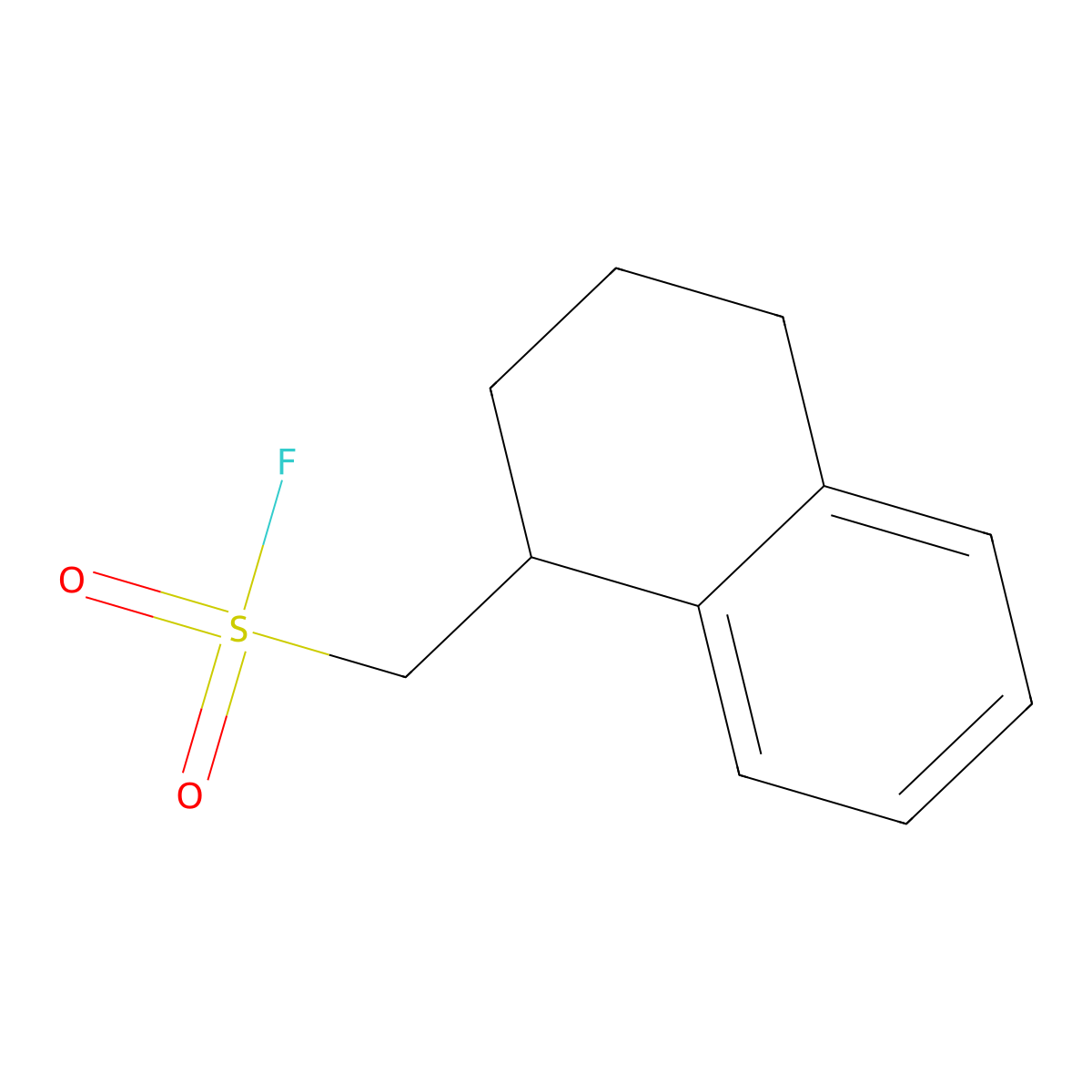 (1,2,3,4-Tetrahydronaphthalen-1-yl)methanesulfonyl fluoride molecular structure, CAS 2229386-58-5