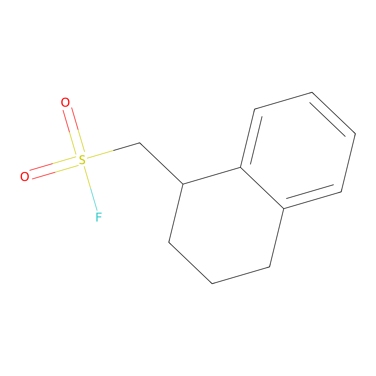 (1,2,3,4-Tetrahydronaphthalen-1-yl)methanesulfonyl fluoride molecular structure, CAS 2229386-58-5