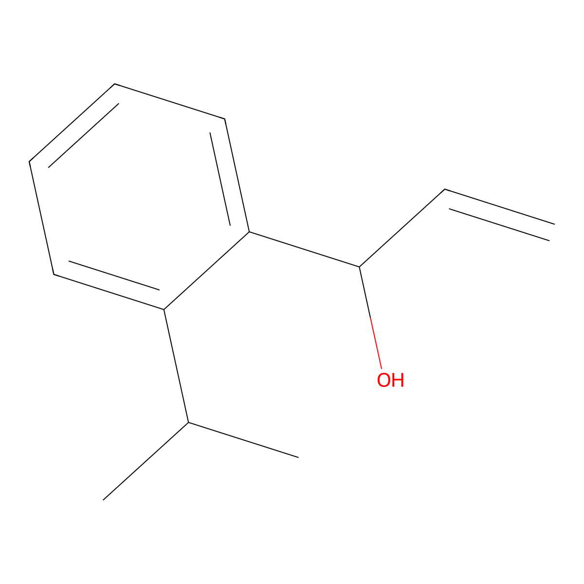 1-[2-(Propan-2-yl)phenyl]prop-2-en-1-ol molecular structure, CAS 2229387-70-4