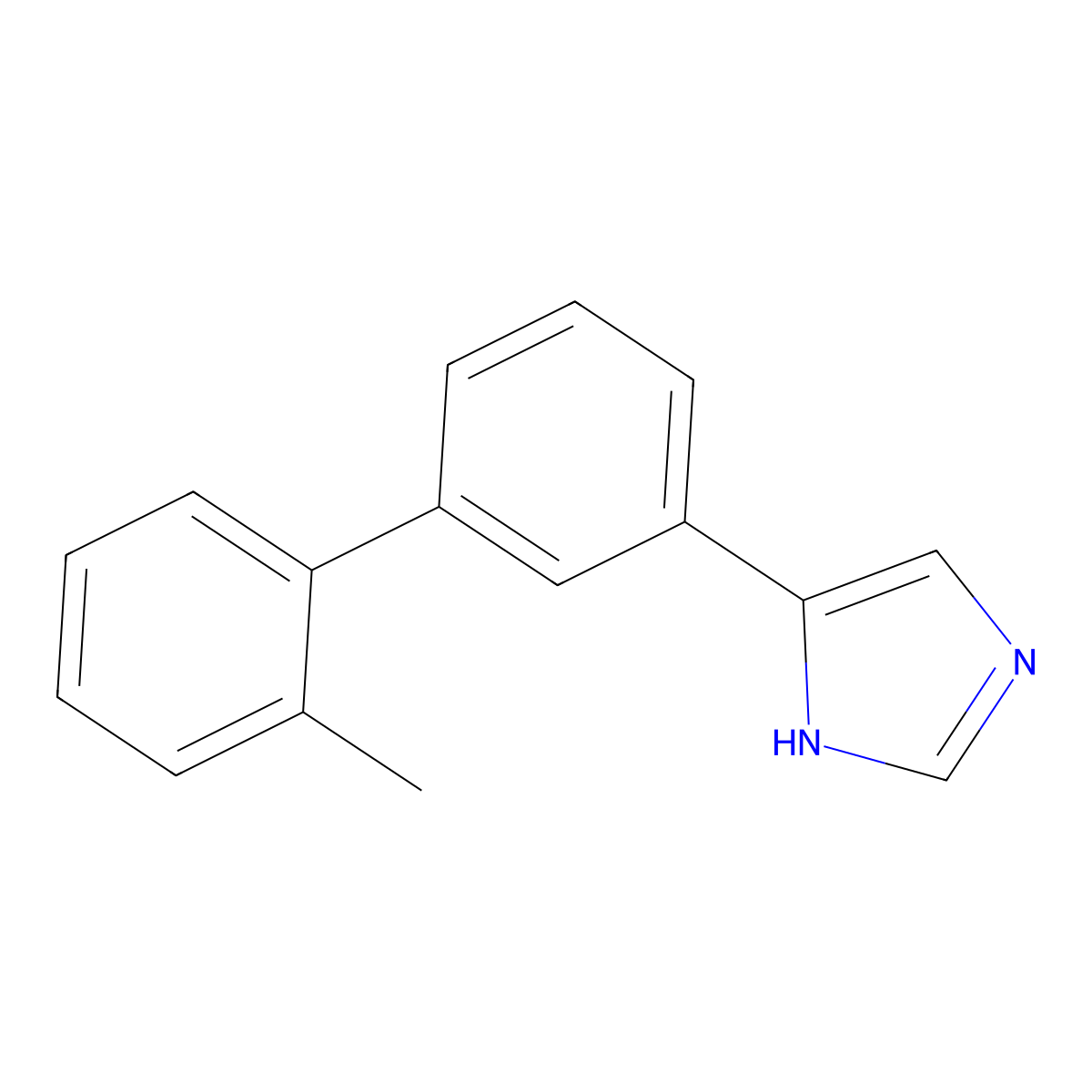 4-[3-(2-methylphenyl)phenyl]-1H-imidazole molecular structure, CAS 2229392-33-8