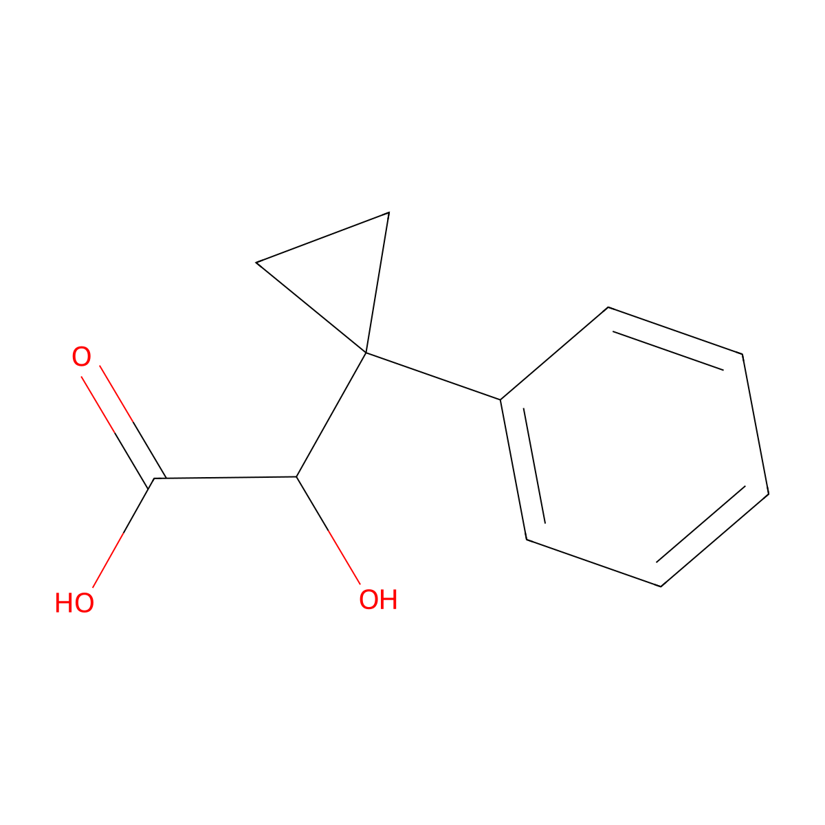 2-Hydroxy-2-(1-phenylcyclopropyl)acetic acid molecular structure, CAS 2229395-21-3