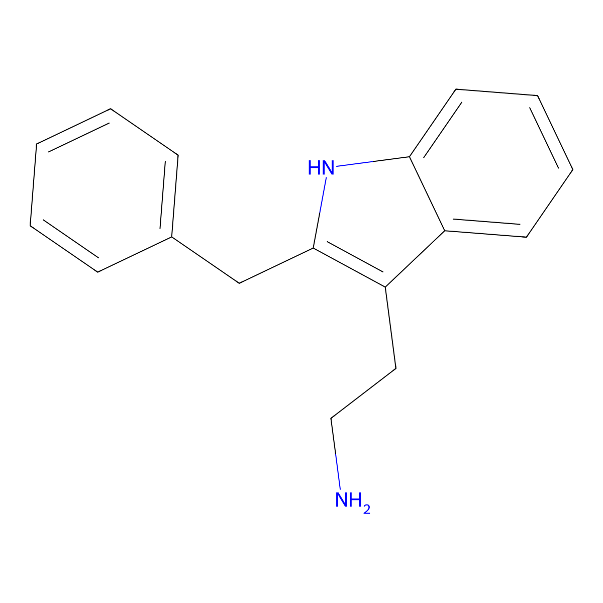 2-Benzyltryptamine molecular structure, CAS 22294-23-1