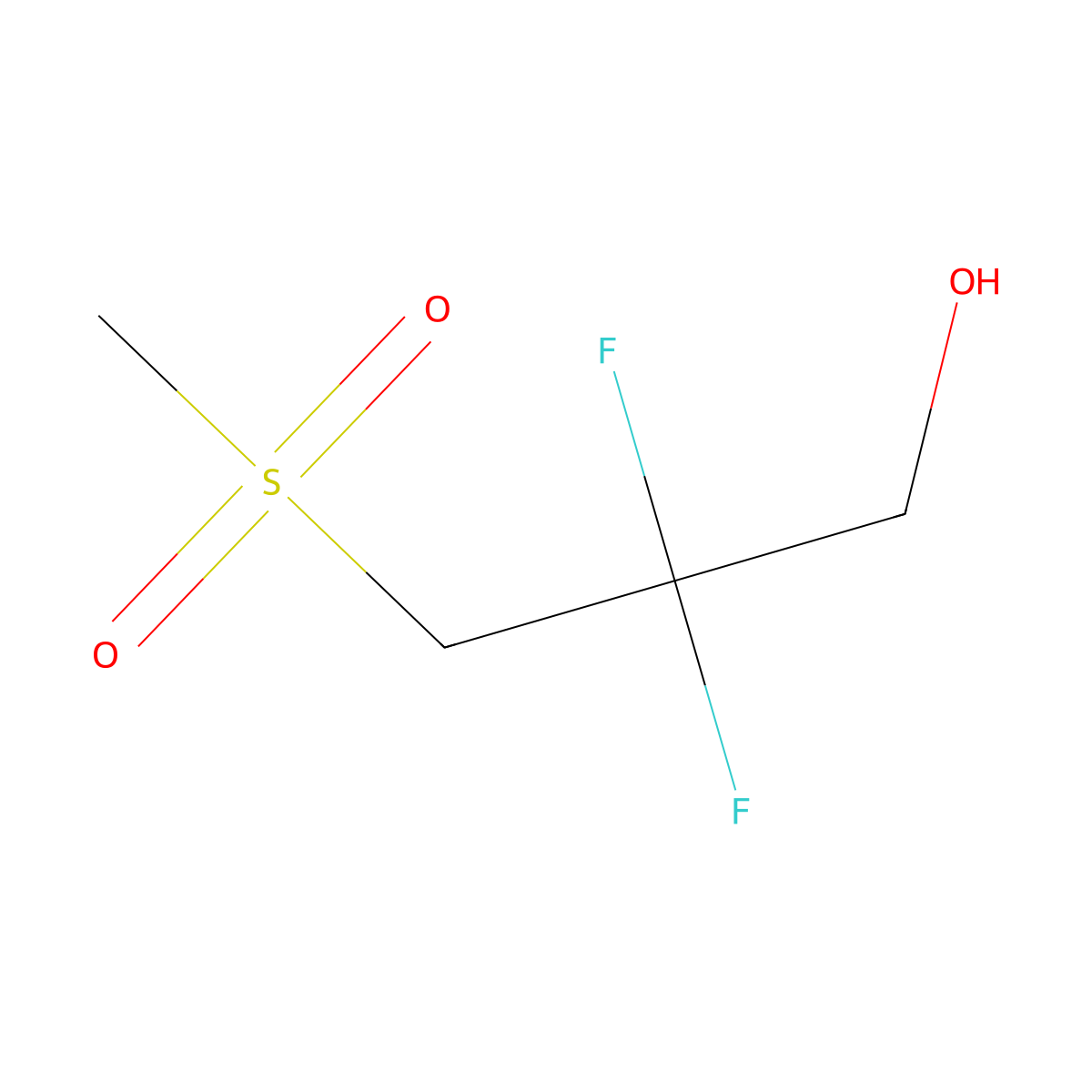 2,2-Difluoro-3-methanesulfonylpropan-1-ol molecular structure, CAS 2229420-65-7