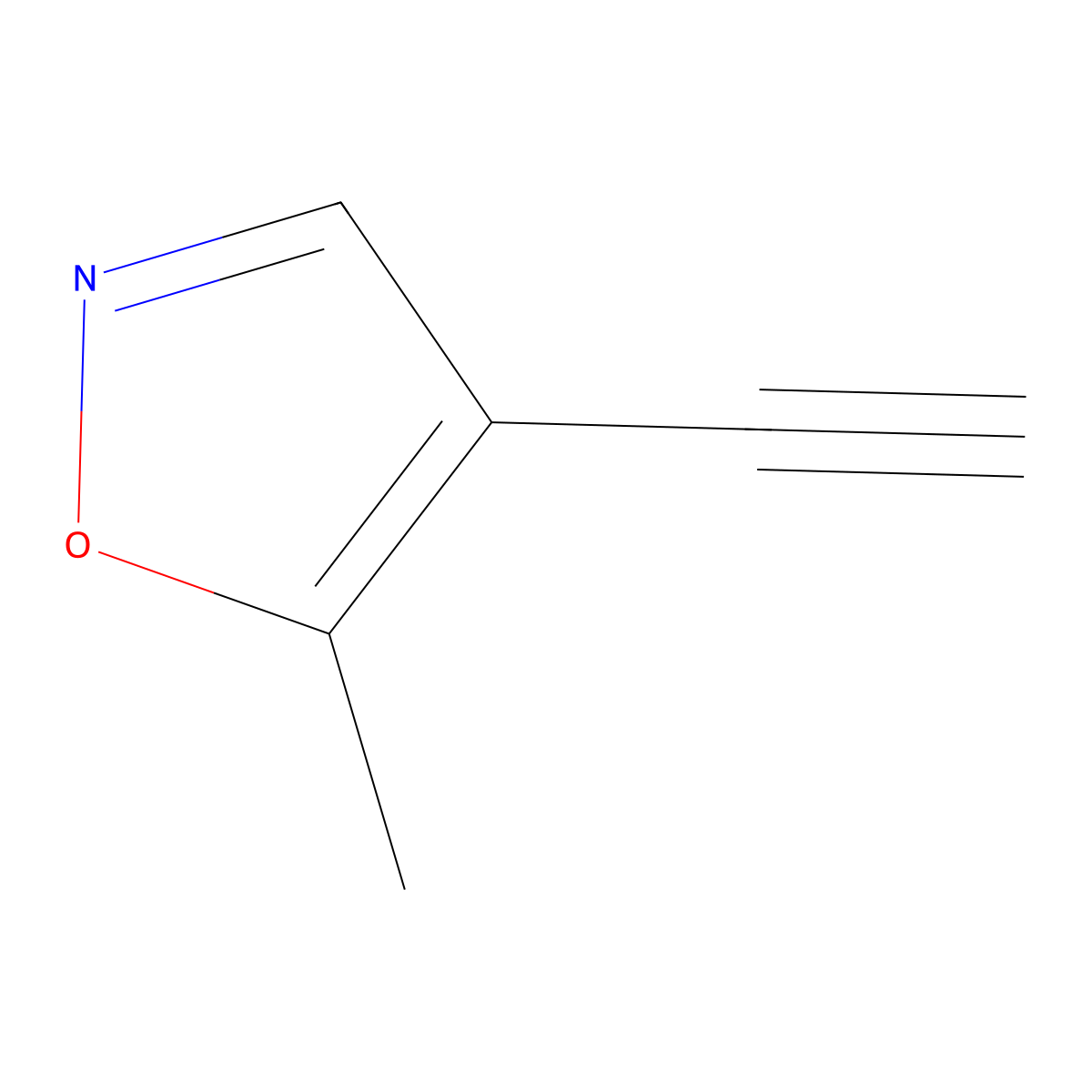 4-Ethynyl-5-methyl-1,2-oxazole molecular structure, CAS 2229433-04-7
