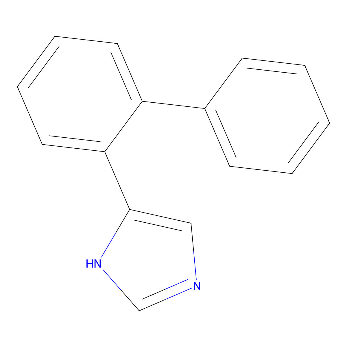 4-(2-phenylphenyl)-1H-imidazole molecular structure, CAS 2229433-65-0