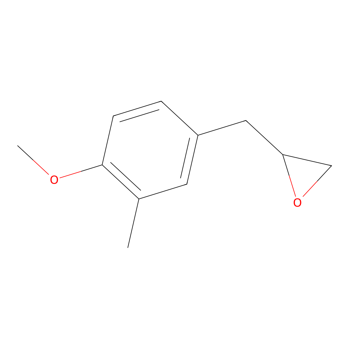 2-[(4-Methoxy-3-methylphenyl)methyl]oxirane molecular structure, CAS 2229436-13-7