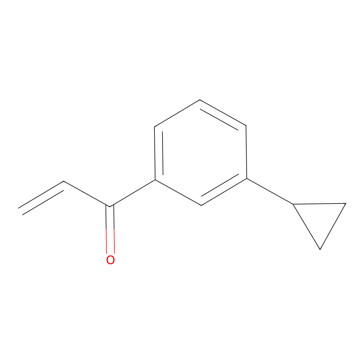1-(3-Cyclopropylphenyl)prop-2-en-1-one molecular structure, CAS 2229443-26-7