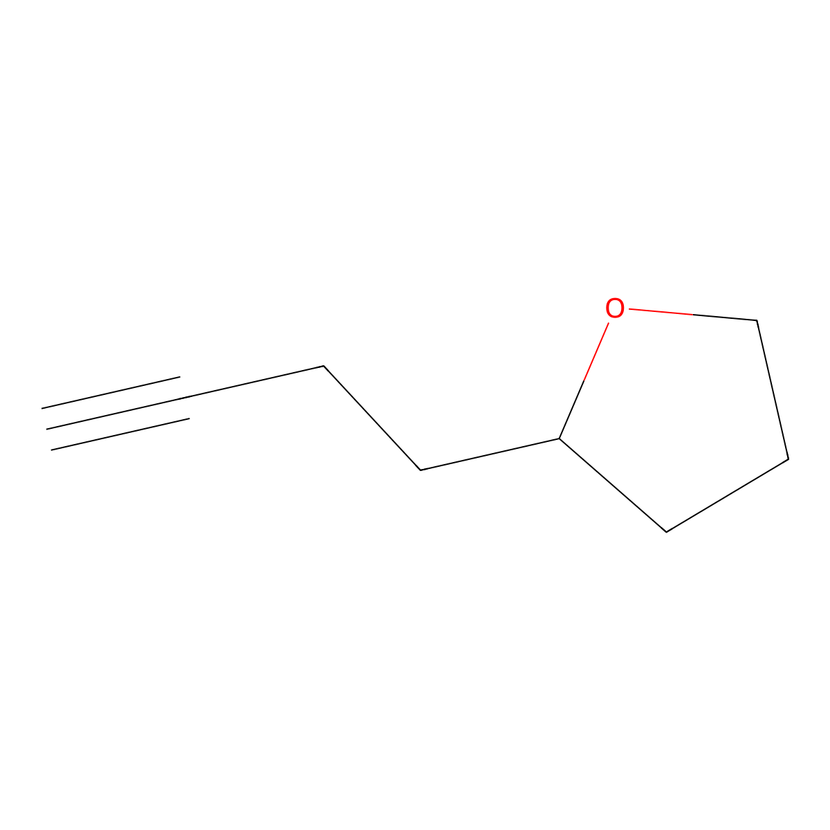 2-(But-3-yn-1-yl)oxolane molecular structure, CAS 2229443-52-9