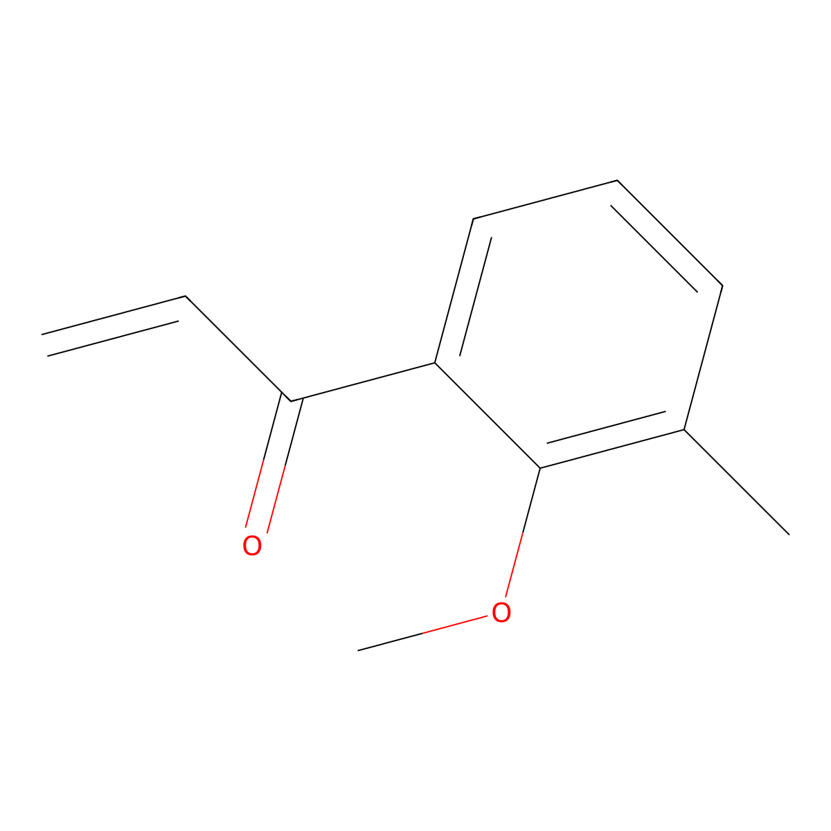 1-(2-Methoxy-3-methylphenyl)prop-2-en-1-one molecular structure, CAS 2229451-66-3
