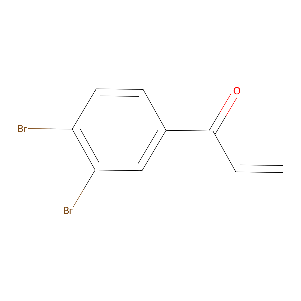 1-(3,4-Dibromophenyl)prop-2-en-1-one molecular structure, CAS 2229469-13-8